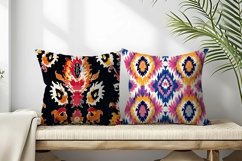 Ikat Fabric Pattern Stylish Textile Designs Digital Paper Product Image 2