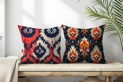 Ikat Fabric Pattern Stylish Textile Designs Digital Paper Product Image 2