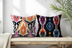 Ikat Fabric Pattern Stylish Textile Designs Digital Paper Product Image 2