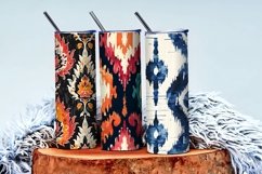 Ikat Fabric Pattern Stylish Textile Designs Digital Paper Product Image 3