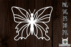 Butterfly svg, papercut SVG, laser cut file. Product Image 1