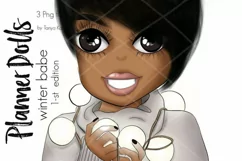 Planner Doll African American Winter Girl Product Image 2