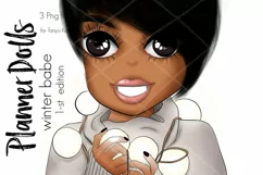 Planner Doll African American Winter Girl Product Image 4