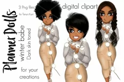 Planner Doll African American Winter Girl Product Image 1