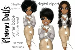 Planner Doll African American Winter Girl Product Image 3