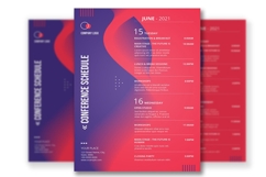 Conference Schedule Flyer Template Product Image 3