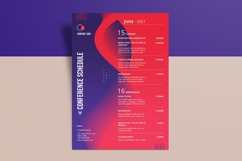 Conference Schedule Flyer Template Product Image 2