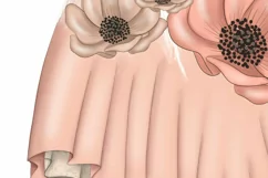 Dark Skin Toned Png | Sublimation Design | Pink Flowers Product Image 2