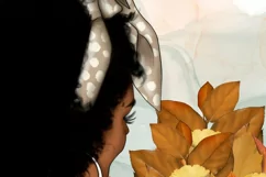 Pumpkin Queen | Afro Woman Png Product Image 2