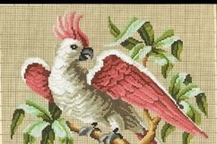 Vintage Cross Stitch White parrot 2 Product Image 3