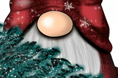 Christmas Gnomes Buffalo Plaid Cute Gnome Illustration Png Product Image 3