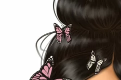 Woman In Glasses With Butterflies | Spring Sublimation Product Image 5