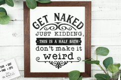 NABRAND Get Naked Just Kidding This Is A Half Bath Placche In