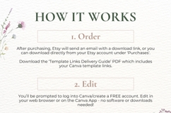 Save the date Wedding card CANVA Template Product Image 4