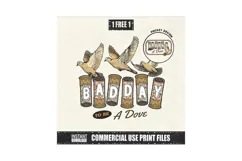 Bad Day To Be A Dove PNG Hunting Tee Product Image 1