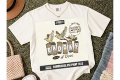 Bad Day To Be A Dove PNG Hunting Tee Product Image 5