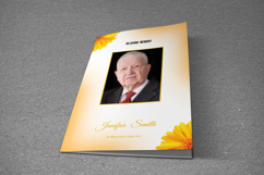 Floral Funeral Program Template Product Image 4