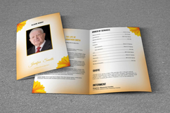 Floral Funeral Program Template Product Image 3