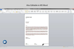 Minimal Business Letterhead Template Product Image 3