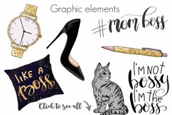 Mom Boss Clipart Planner Girl Illustrations Girl Woman Png Product Image 6