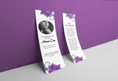 Funeral Bookmark Template Product Image 3