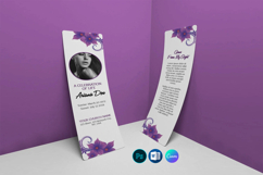 Funeral Bookmark Template Product Image 1