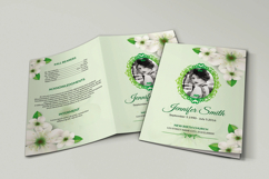 Floral Funeral Program Template Product Image 1