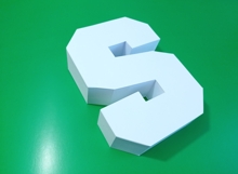 3D Letter Svg "S" With Layers Template Product Image 2