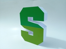 3D Letter Svg "S" With Layers Template Product Image 3
