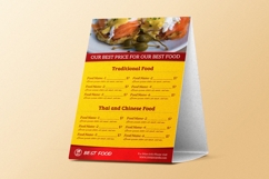 Restaurant Table Tent Template Product Image 3
