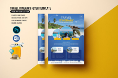 Travel Itinerary Flyer Template Product Image 1