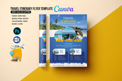 Travel Itinerary Flyer Template Product Image 1
