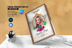 Floral Funeral Program Template Product Image 1
