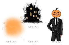 Jack O Lantern Man, Halloween Pumpkin Head PNG Product Image 2