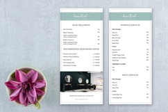 Beauty Salon Price List Rack Card Product Image 2