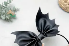 Halloween Bat Bow Svg Template Product Image 2