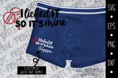 Men's Funny Underwear | I licked it | Valentine's Day SVG Product Image 1