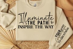 Illuminate the path inspire the way Sleeve SVG Design Product Image 3