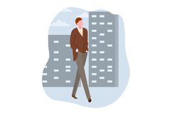 Vector illustration concept of search of work flat style. Product Image 1