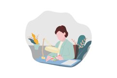 business woman people activity vector illustration Product Image 1
