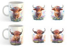 Highland Cow Baby | Mug sublimation design Product Image 4