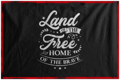 Illustration Patriotic Land Of The Free Home Of The Brave Product Image 2