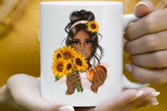 African American, Sunflowers Girl Product Image 1