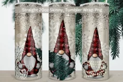 Three Gnomes Tumbler PNG Digital Sublimation Design Product Image 1