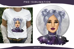 Moon Girl | Png File | For Sublimation Product Image 2