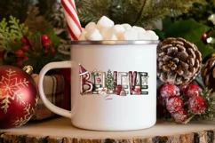 Believe Christmas | Png Download | Hand Draw Product Image 1