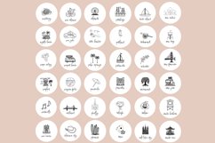 illustration travel instagram highlight covers