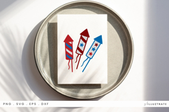 Fireworks SVG File Patriotic Celebration Clipart Product Image 1