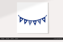 Star Bunting SVG Patriotic Banner Decoration Product Image 1