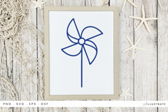 Patriotic Pinwheel SVG 4th of July Clipart Product Image 1